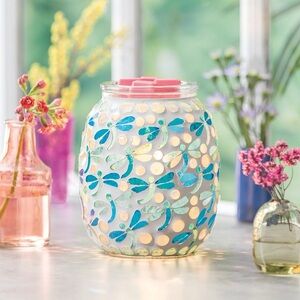 Scentsy Dragonfly Away Warmer Mosaic Glass